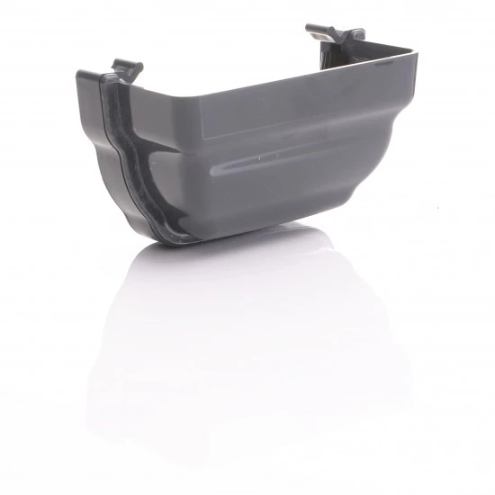 Anthracite Ogee Gutter Stop End External