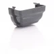 Anthracite Ogee Gutter Stop End External