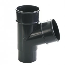 Dark Grey Round Downpipe Branch (AY1AG) Dark Grey Round Downpipe Branch (AY1AG)
