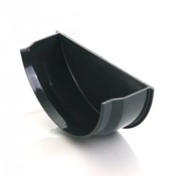 Dark Grey Round Internal Stop End