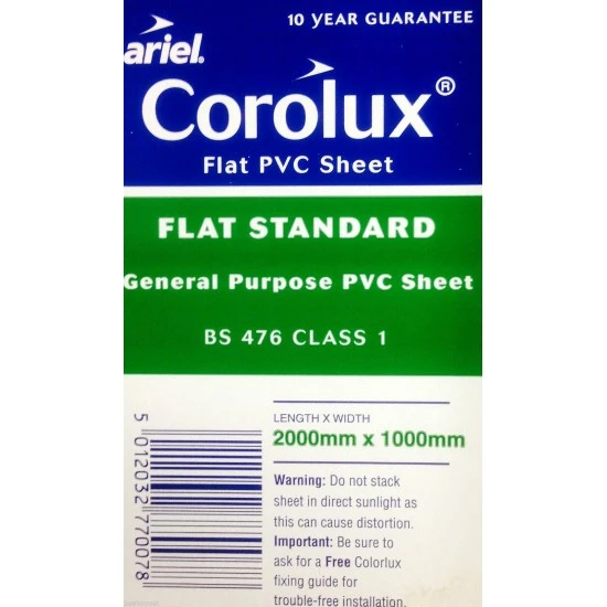 Flat Plastic Sheet 2000 x 1000 x 0.8mm