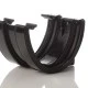 115mm Deep Flow Gutter Union - Black