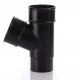 Black Round Downpipe Branch 