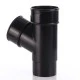 Black Round Downpipe Branch 