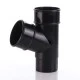 Black Round Downpipe Branch 
