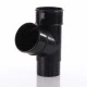 Black Round Downpipe Branch 