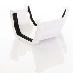 White Ogee Gutter 135° Corner