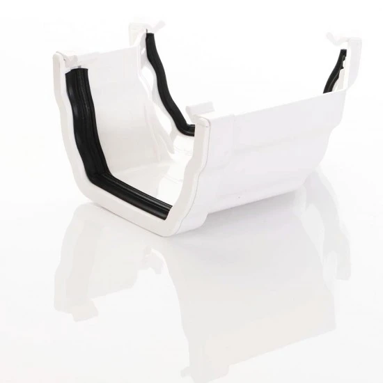 White Ogee Gutter 135° Corner