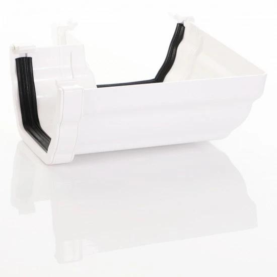 White Ogee Gutter 90° Corner