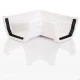 White Ogee Gutter 90° Corner