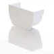 White Ogee Gutter Stop End Internal White Ogee Gutter Stop End Internal