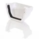 White Ogee Gutter Stop End External White Ogee Gutter Stop End External