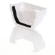 White Ogee Gutter Stop End External White Ogee Gutter Stop End External