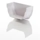 White Ogee Gutter Stop End Internal White Ogee Gutter Stop End Internal