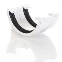 White Round Gutter Union/Joint 