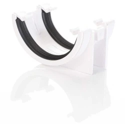 White Round Gutter Union/Joint 