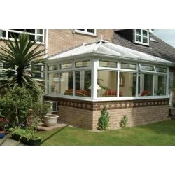 Conservatory 3.0m  x 3.0m Edwardian On Dwarf Walls