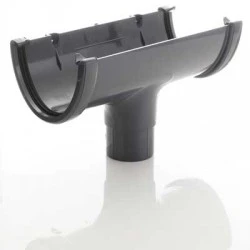 FloPlast Anthracite Grey High Capacity Running Outlet