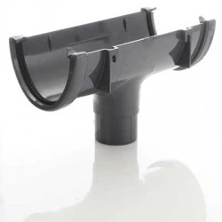 FloPlast Anthracite Grey High Capacity Running Outlet