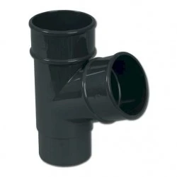 Graphite Grey Round 112° Downpipe Branch