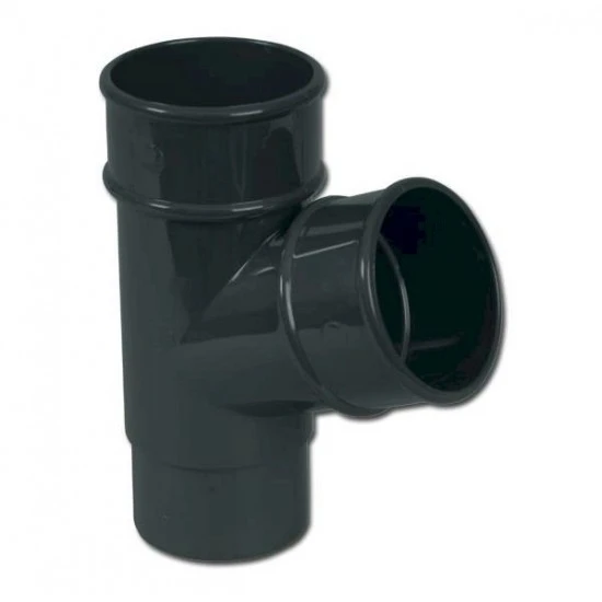 Graphite Grey Round 112° Downpipe Branch