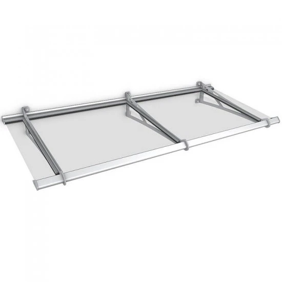 Steel Extendable Real Glass Safety Canopy (Base Unit)