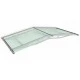 Pro Pitched Door Canopy 1900 x 910 Frosted Green Acrylic Pro Pitched Door Canopy 1900 x 910 Frosted Green Acrylic