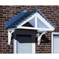 The Cheltenham GRP Over Door Canopy White