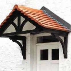 The Cheltenham GRP Over Door Canopy Woodgrain