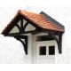 The Cheltenham GRP Over Door Canopy Woodgrain The Cheltenham GRP Over Door Canopy Woodgrain
