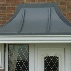 Sherbourne GRP Overdoor Canopy - Simulated Lead Look Roof