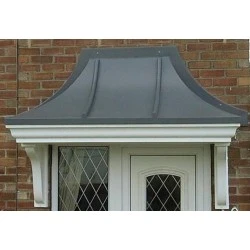 Sherbourne GRP Overdoor Canopy - Simulated Lead Look Roof