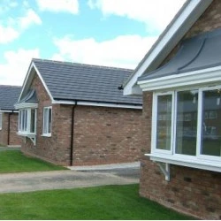 Sherbourne GRP Overdoor Canopy - Simulated Lead Look Roof