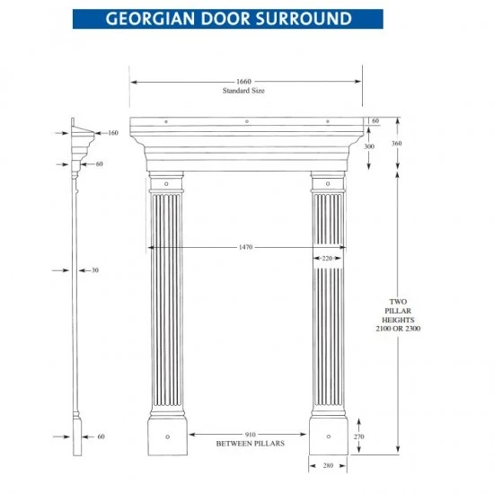Georgian GRP Door Surround