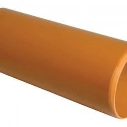 Underground Drainage Pipe 110mm 3m Plain  - D043