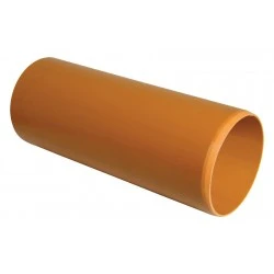 Underground Drainage Pipe 110mm 3m Plain  - D043