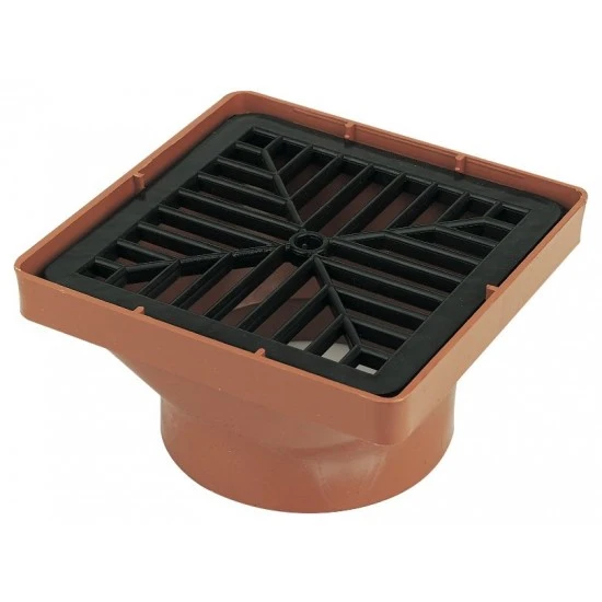 110mm Universal Gully Trap   Square Hopper - D500 D504