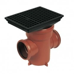Back Inlet Bottle Gully Rectangular Grid - D530