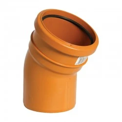 160mm Under Ground Pipe 30° Bend Skt/Spig - 6D164
