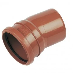 160mm 15° Bend Skt/Spig - 6D167
