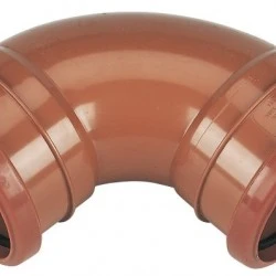 160mm Under Ground Pipe 87.5° Bend Double Skt - 6D561