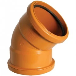 160mm Underground Pipe 45° Bend Double Skt - 6D563