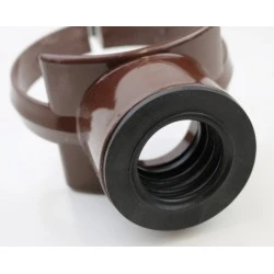 110mm Brown Soil Pipe Strap on Boss To Fit A 40mm Pipe- SG40BR