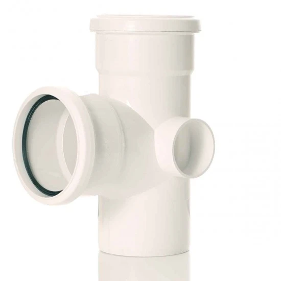 White Soil Pipe 110mm Branch 92.5º