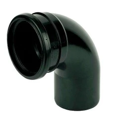 Soil Pipe 90º Bend Black