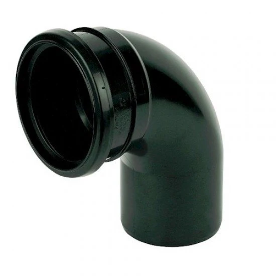 Soil Pipe 90º Bend Black