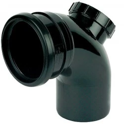 Soil Pipe 92.5º Black Access Bend Soil Pipe 92.5º Black Access Bend
