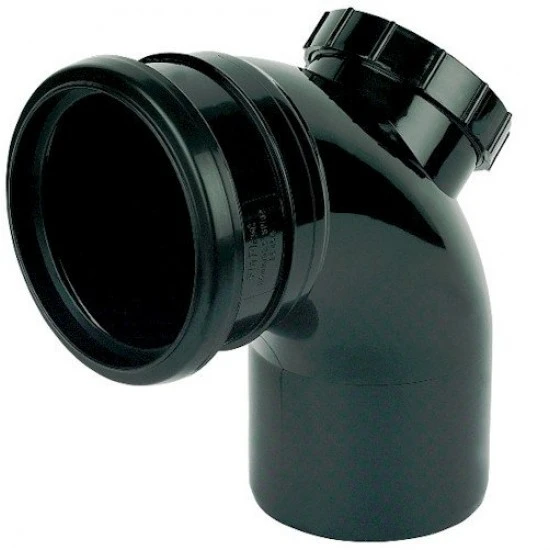 Soil Pipe 92.5º Black Access Bend