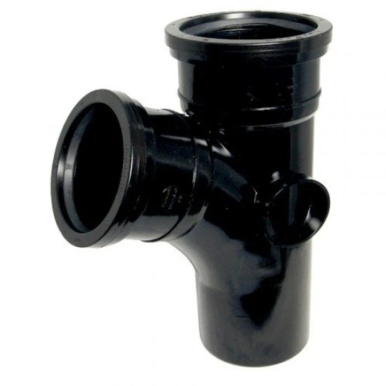 Soil Pipe 112.5º Branch Black 