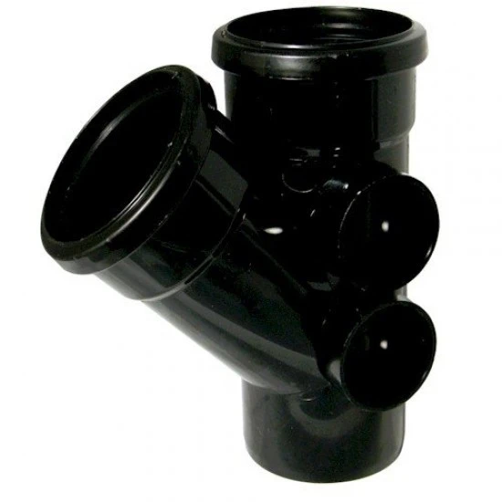 Soil Pipe 135º Branch Black 